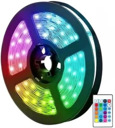 Fita De Led RGB 5 Metros 5050 Ip65 60 Led/m Com Controle
