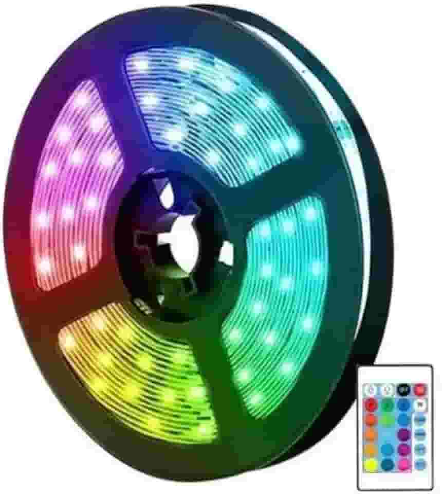 Fita De Led RGB 5 Metros 5050 Ip65 60 Led/m Com Controle