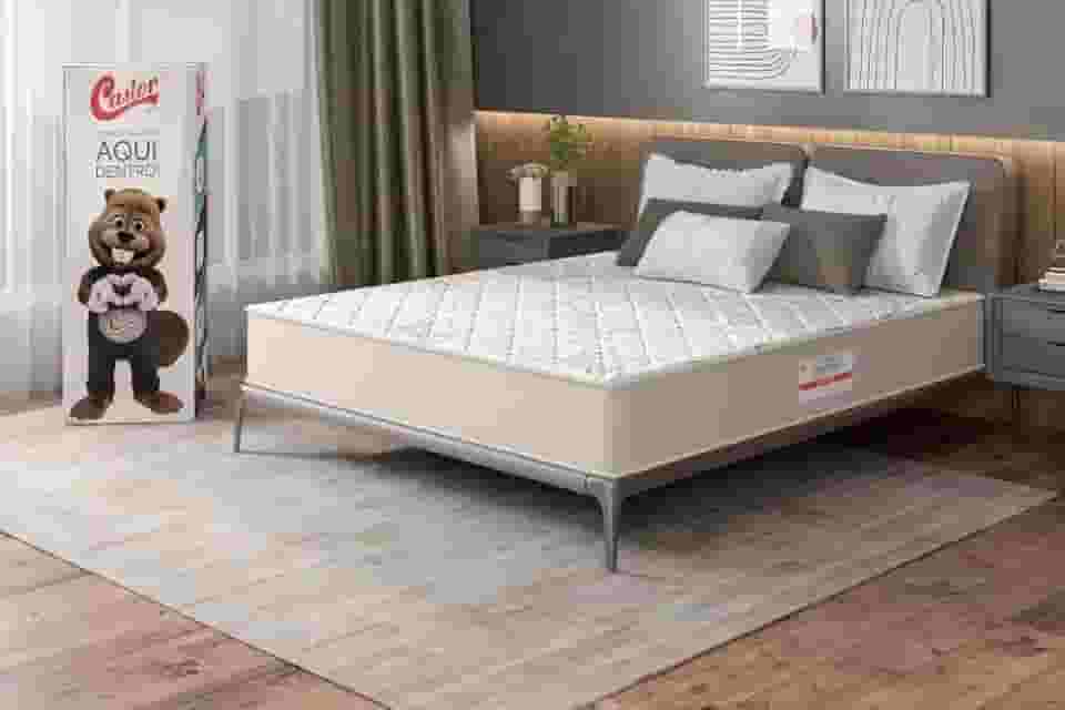 Colchão Castor Queen na Caixa Comfort Double Face Pocket 158x198x25cm