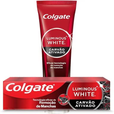 Colgate Creme Dental Clareador Luminous White Carvão Ativado 70g