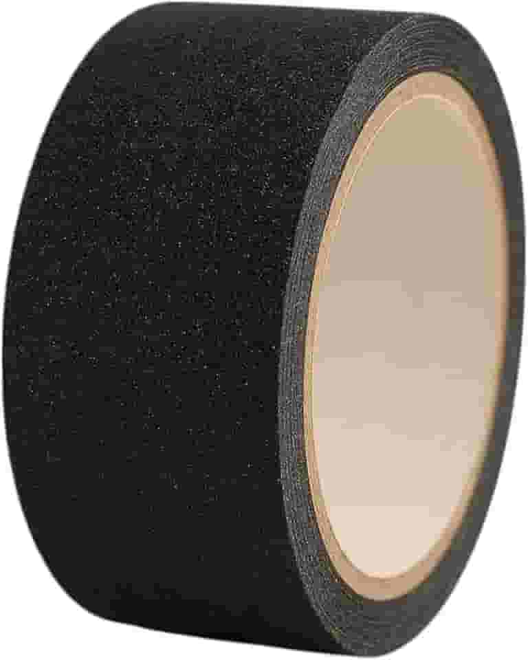 Fita Adesiva Antiderrapante 4,8cm x 30m Segurança Sinalização (Preto)