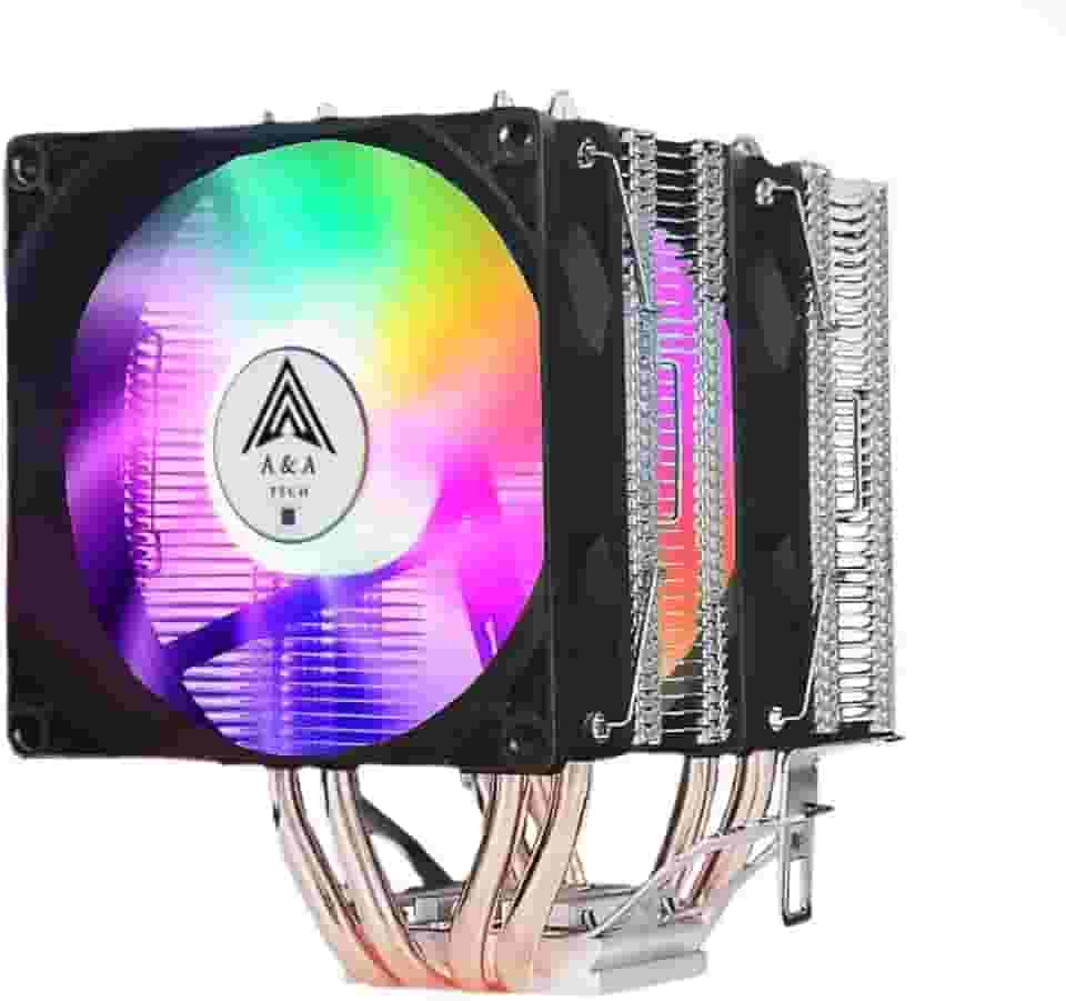 Air Cooler Cpu Led Rgb 4 Pinos Ryzen Intel 775 1150 1151 1155 Am3+ Am4