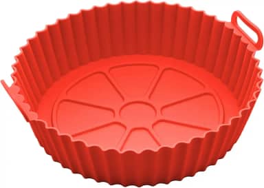 Forma de Silicone Para Air Fryer Antiaderente Com Alça Fácil de Limpar e Resistente