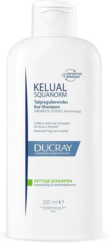 Ducray Kelual S Squanorm Shampoo Anticaspa para cabelos normais a oleosos 200ml