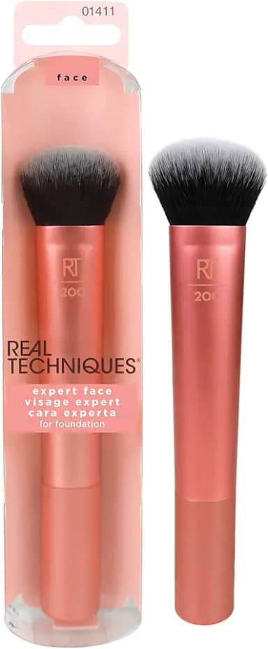 Real Techniques Pincel para Aplicação de Base Expert Face Brush, Amarelo