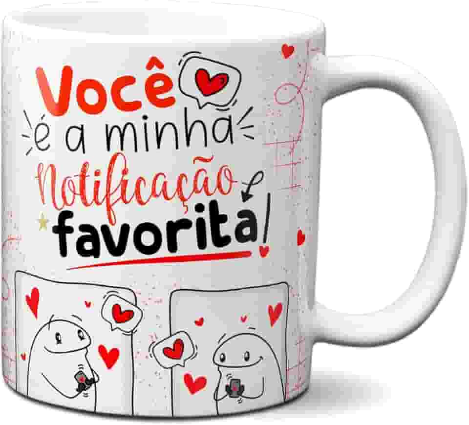 Caneca Flork Namorados Você É Minha Notificação Favorita (Branca)
