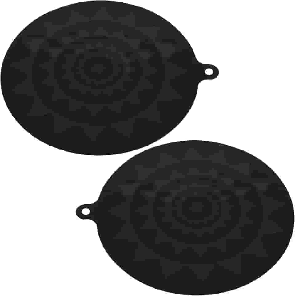 2 peças de silicone termocrômico protetor de placa de indução com gancho antiderrapante capa de fogão de indução antiarranhões reutilizável para fogão de indução de indução