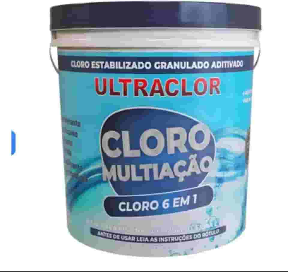 Cloro Tratamento Piscina 10 Kg Ultraclor Multi Ação Estabilizado 6x1 Granulado