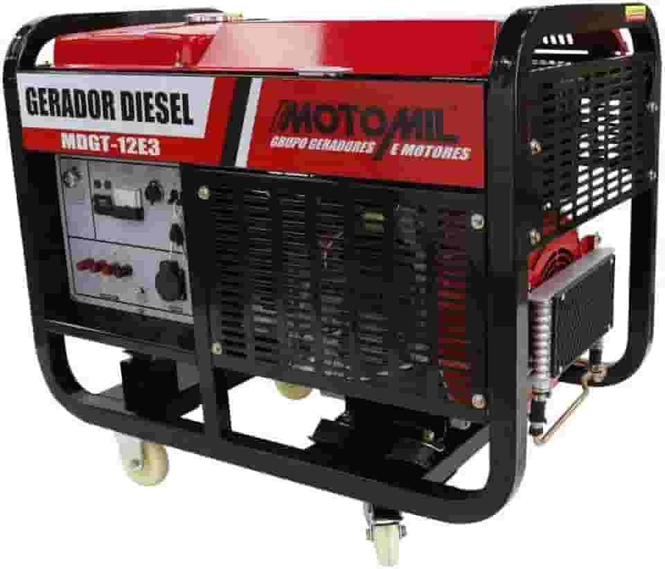 Gerador Diesel 12kva Trif.380v Mono.220v Mdgt-12e3 Motomil