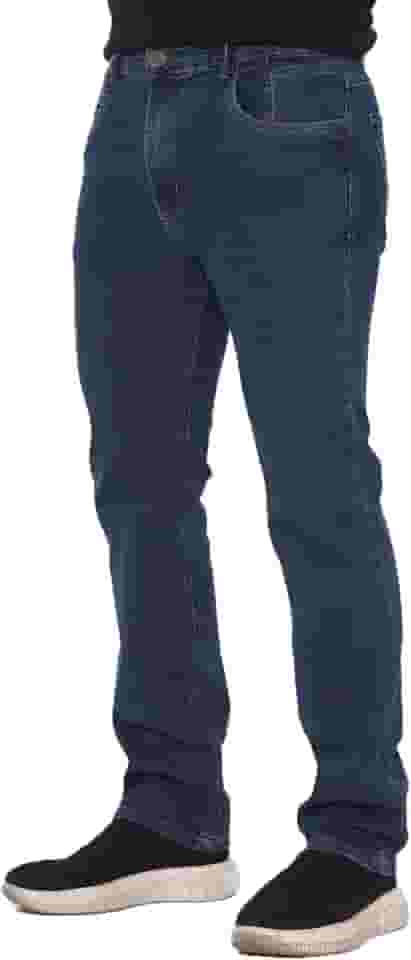 Calça Masculina Reta Tradicional Jeans Elastano Malloy