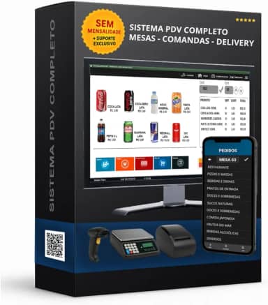 Pen Drive 4gb Sistema de vendas pdv para pizzarias restaurantes bares lanchonetes e Gestão De Estoque