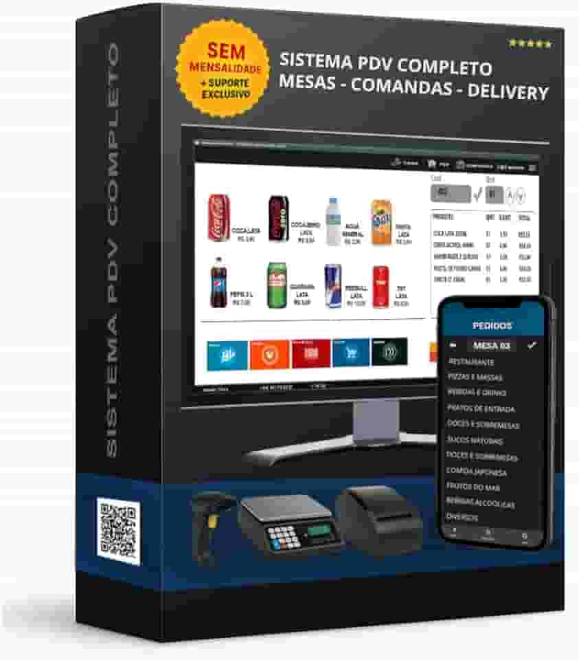 Pen Drive 4gb Sistema de vendas pdv para pizzarias restaurantes bares lanchonetes e Gestão De Estoque