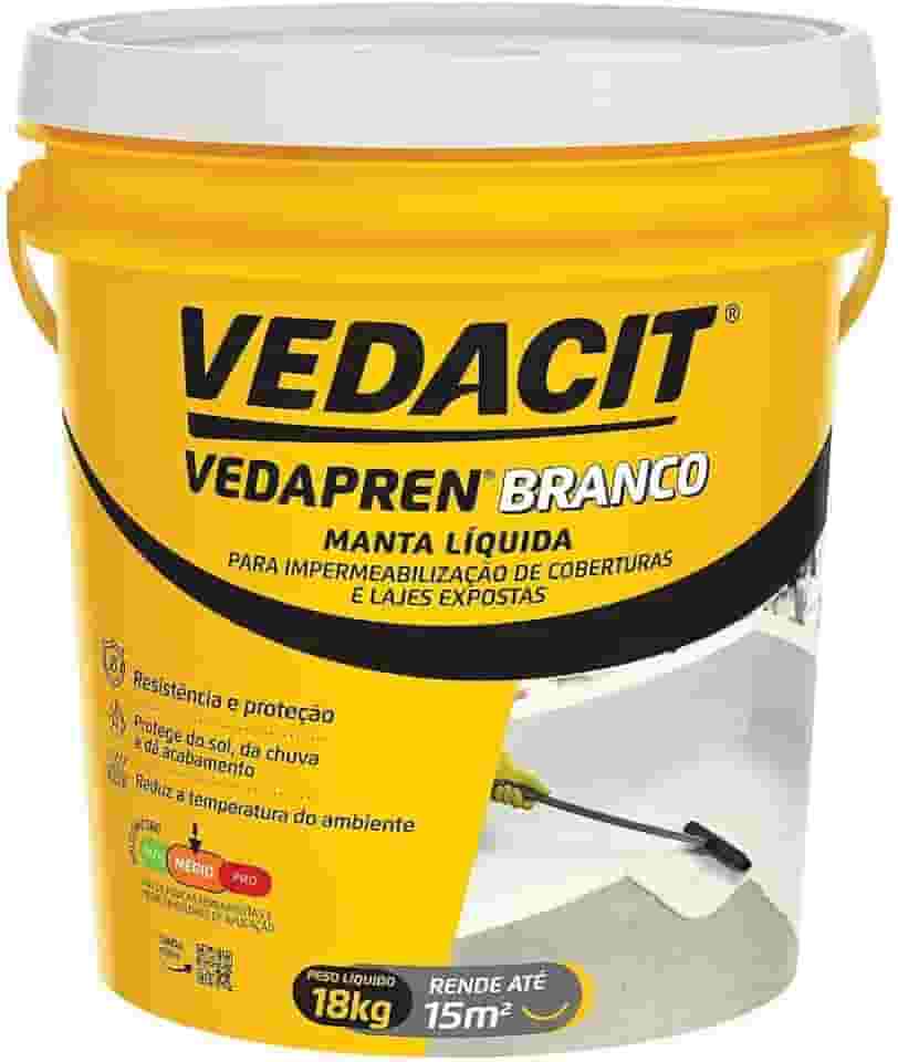 Manta Líquida Vedapren, Branco, 18 L, Vedacit