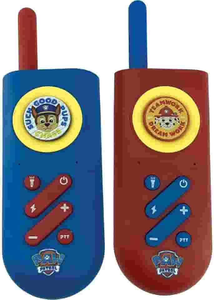 Walkie Talkie Infantil com Lanterna Patrulha Canina