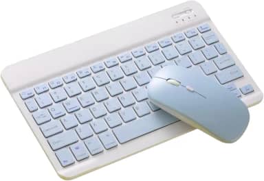 Kit Teclado e Mouse sem Fio Bluetooth Magnético para Tablets e Celulares Compatível com Windows/Mac/Android Para Lite P610 Tab S6 (Azul)