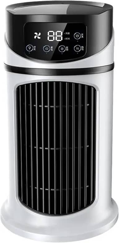 Mini Ar Condicionado Portátil, Mini AC, Ventilador de Ar Condicionado Portátil Evaporativo Mini Refrigerador de Ar Com Temporizador Quiet USB Desktop Ventilador de Refrigeração