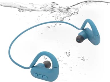 Goshyda Fone de Ouvido de Condução óssea, Prova Ipx8 para Natação, Bt 5.4 e 8gb MP3 Modo 16h Playtime, Design de Orelha Aberta para Ginásio Esportivo