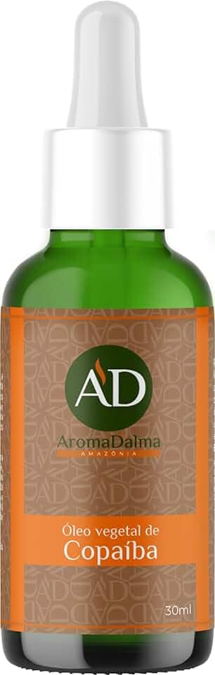 Óleo Vegetal De Copaíba Da Amazônia - Prensado a Frio, 100% Puro e Vegano | HIdratação Intensa e Anti-inflamatório 30ml - Aroma D’alma