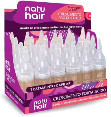NatuHair Tratamento Capilar Natuhair Crescimento Fortalecido 10Ml Branca Pequeno
