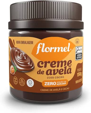 Creme de Avela com Cacau FLORMEL Zero Açúcar - 150 Gramas