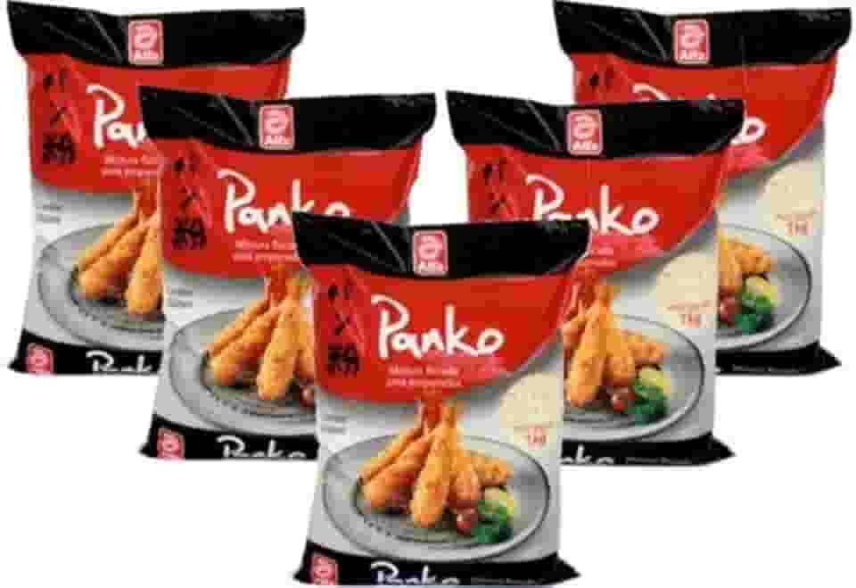 Kit Farinha Flocada para Empanar Panko 5 Unidades 1kg