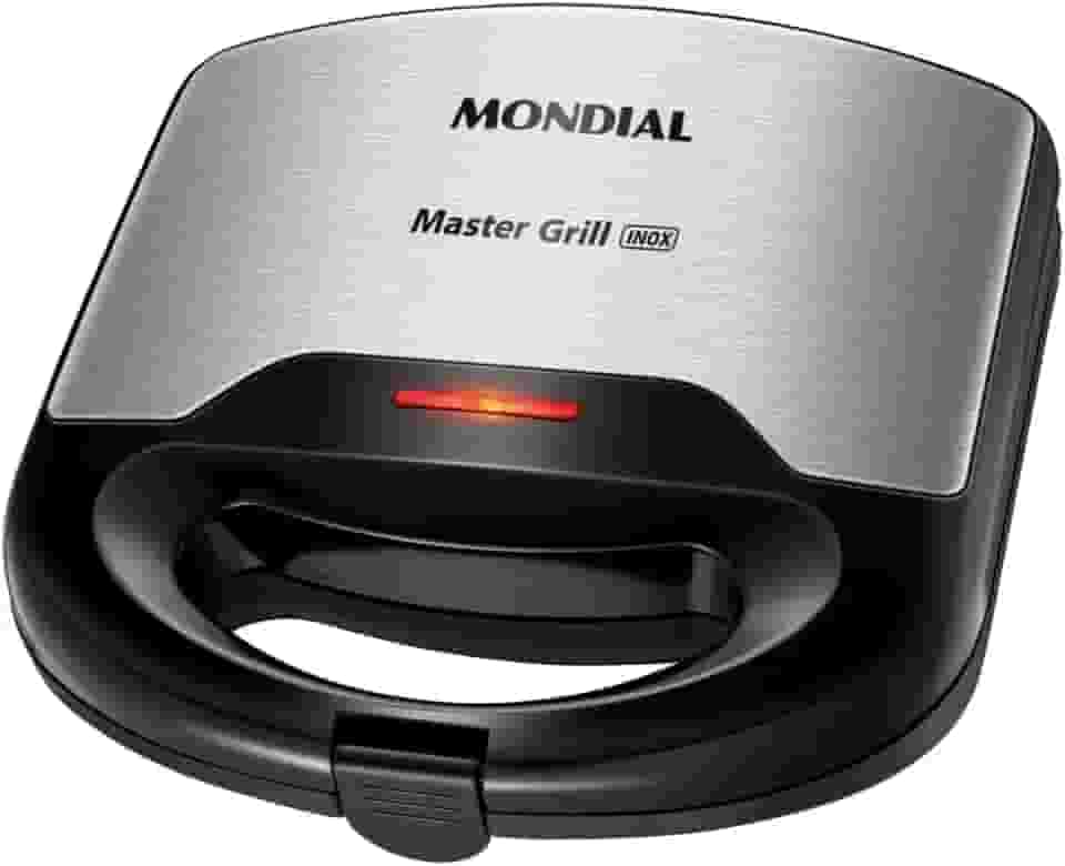Sanduicheira Master Grill, Mondial, Preto/Inox, 750W, 220V - S-20