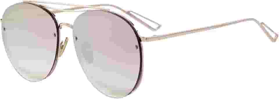 Óculos de sol ovais femininos modernos com armação sem aro, óculos de sol femininos de luxo