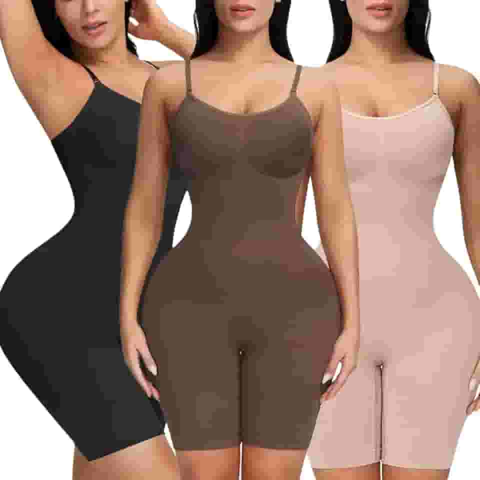 Cinta Body Macaquinho Modelador C/Perna Modela Bumbum Confortável Elástico