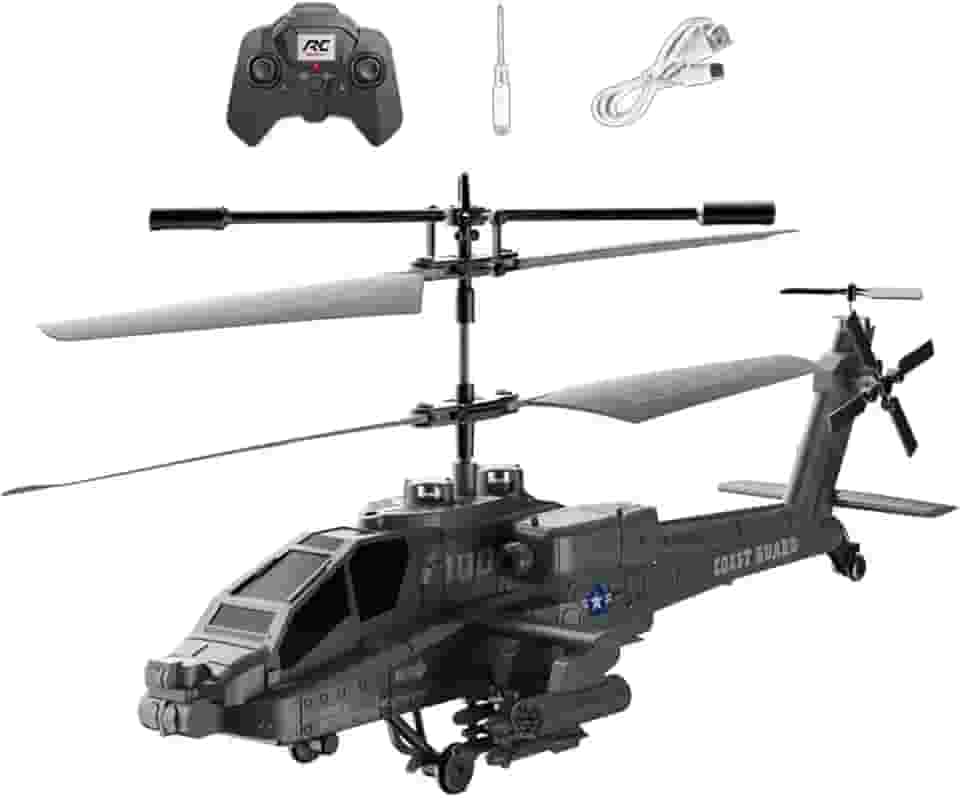 Colaxi Helicóptero de controle remoto rc helicóptero rc avião com luzes giroscópio estabilizador para adulto iniciante crianças aniversário, verde