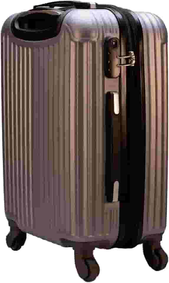 Mala de Viagem de Bordo Abs 10kg Expansiva ANAC 360 Graus com Senha (Prata)