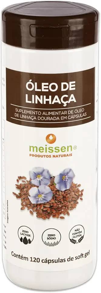 Óleo de Linhaça 1.000Mg 120 Cápsulas, Meissen