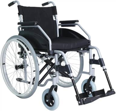 Cadeira de Rodas Alumínio Leve Resistente até 150 kg Idoso Reabilitação Pós-Operatório Fratura (40)