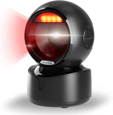 NetumScan Scanner automático omnidirecional de código de barras de mesa, leitor de código de barras QR com fio USB, sensor de imagem 1D 2D