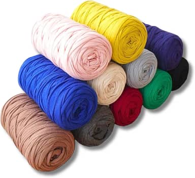 Kit 10 Fio De Malha Ecológico 5kg Residual Para Crochê Colorido 80m Reciclável Ecomalha (10)