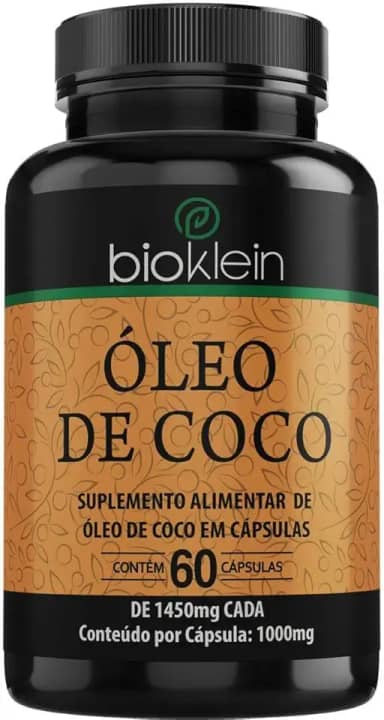 Óleo de Coco - 60 Cápsulas - Bioklein, Bioklein