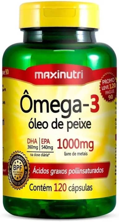 Ômega GLA Triplo 3/6/9 (Linhaça/Prímula/Borragem/Vit.E) - 60 Cáps., Maxinutri