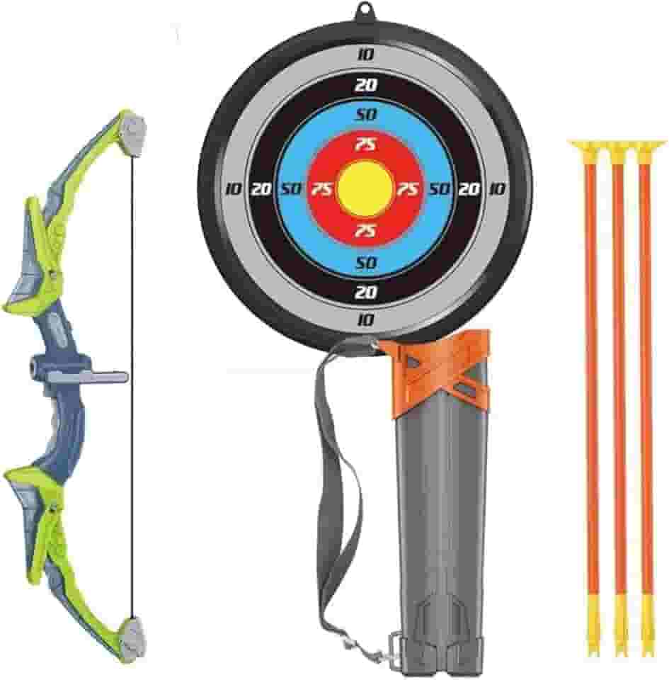 Brinquedo Arco e Flecha Infantil Radical com Luz Alvo e Flechas com Ventosas