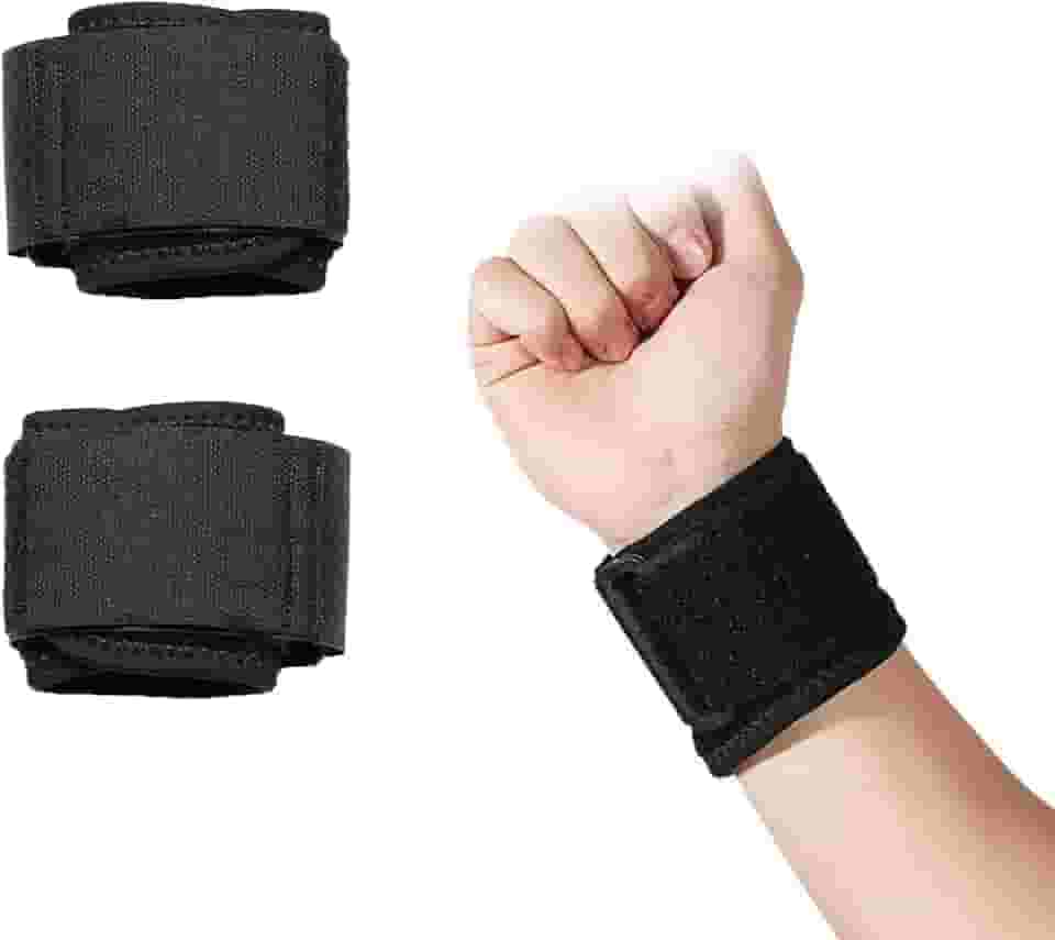 Munhequeira Ortopédica Ajustável em Neoprene – Alívio para Tendinite, LER e Dores no Pulso | Unissex Tamanho Único – Par com Velcro Duplo.