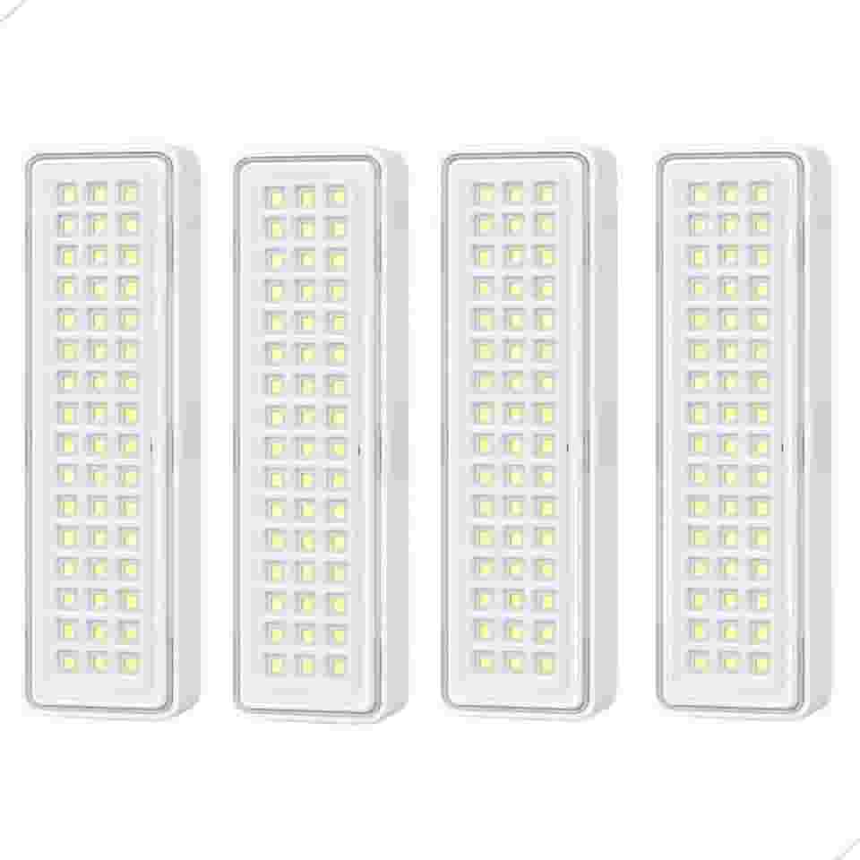 Luminária de Emergência Recarregável com 60 LEDs 110v e 220v Portátil para Iluminação Segura (4)