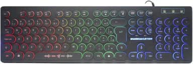 Teclado Gamer SteamPunk LED Teclas Iluminadas Anti Ghosting KM76 KMEX