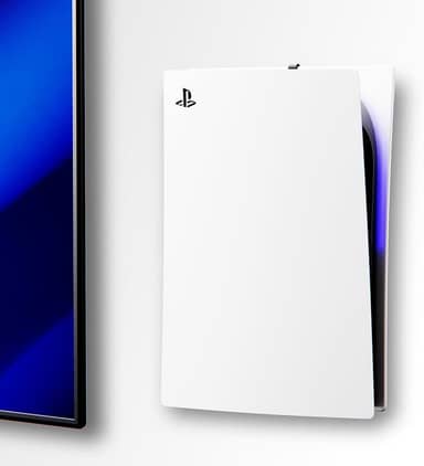 PS5 Wall Mount for PlayStation 5 Console (PS5 Original & PS5 Pro) with Hidden Minimalist Design - Mount PS5 on Wall Near or Behind TV, Including 2 Accessories Holders (Black)