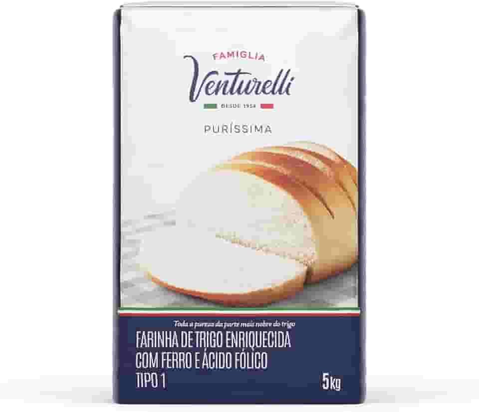 Farinha De Trigo Tipo 1 Famiglia Venturelli Puríssima 5 Kg