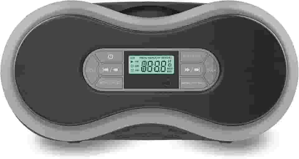 Core Innovations Boombox de CD Bluetooth portátil com rádio FM digital