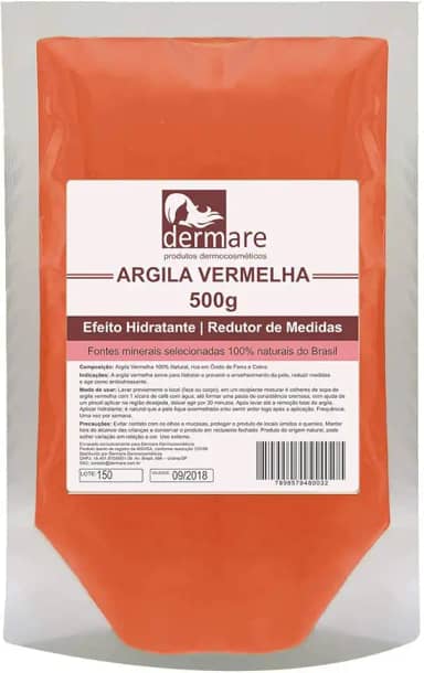DERMARE Argila Vermelha Revitalizante 500G Dermare