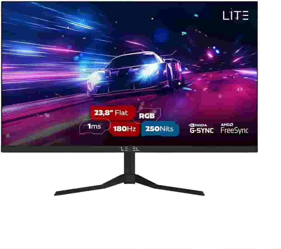 Monitor Gamer Level Lite 23.8' ELED, Full HD, 165Hz, 1ms, painel IPS, MPRT, Freesync e G-sync - L2411SU