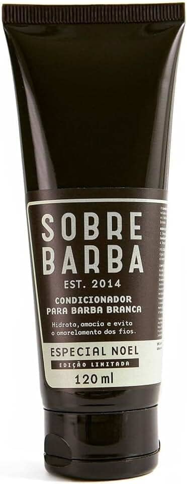 Condicionador Para Barba Branca - Especial Noel 120Ml, Sobrebarba, Marrom