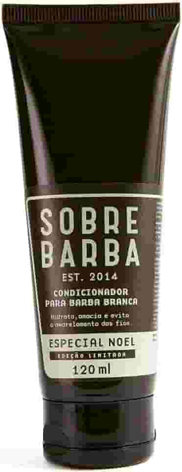 Condicionador Para Barba Branca - Especial Noel 120Ml, Sobrebarba, Marrom