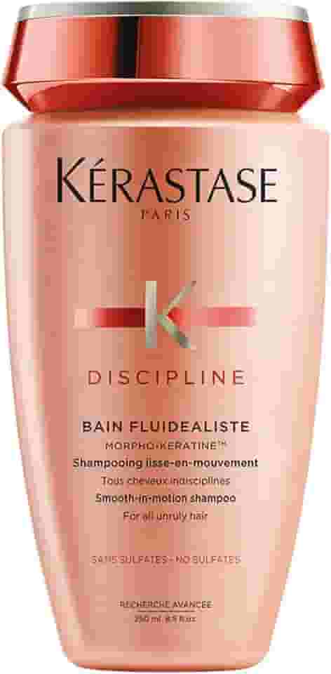 Kérastase Shampoo Discipline Bain Fluidéaliste, Cabelos com frizz, Controle do frizz, Complexo Morpho-Kératine®, 250 ml
