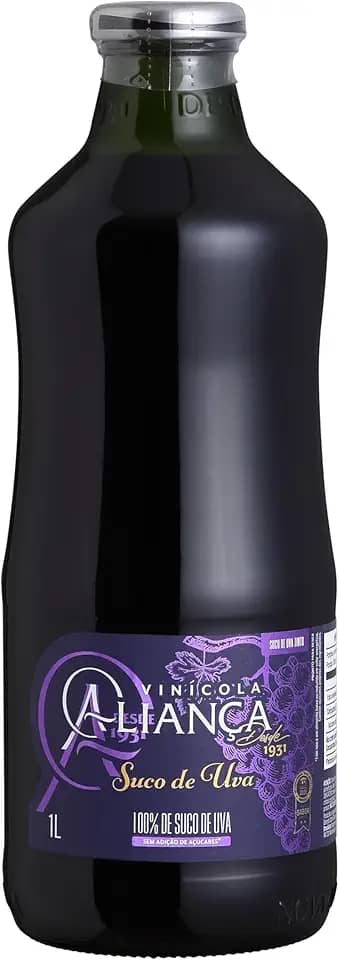 Nova Aliança Suco de Uva Tinto Integral Aliança 1L