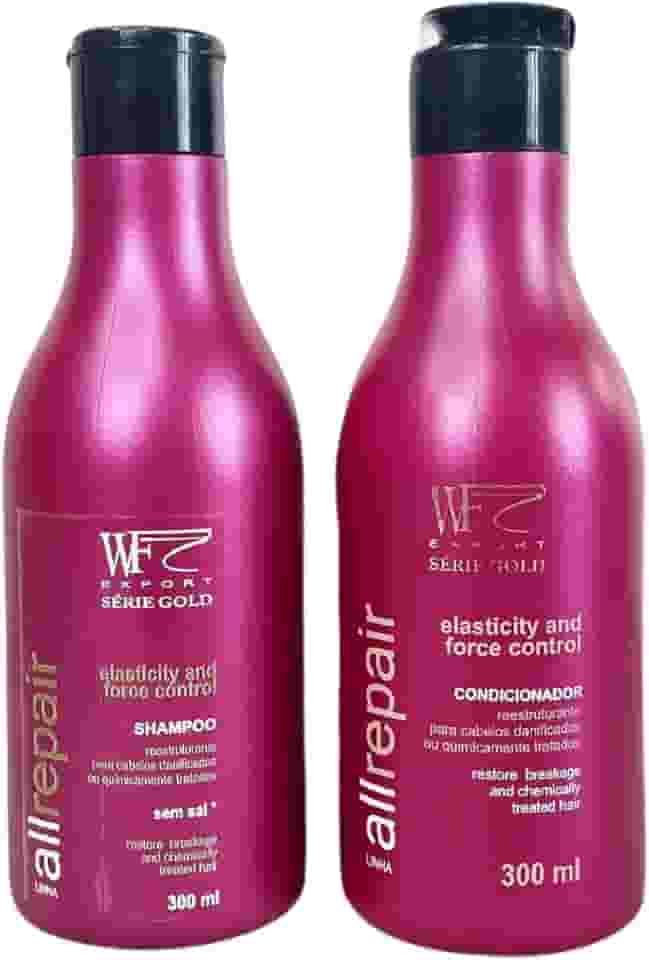 Kit Shampoo e Cond Hidratação para Cabelos Com Química e Progressiva Alisamento Relaxamento WF 600ml